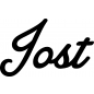 Preview: Jost - Schriftzug aus Buchenholz