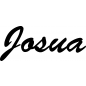 Preview: Josua - Schriftzug aus Buchenholz