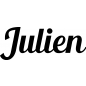 Preview: Julien - Schriftzug aus Buchenholz