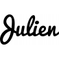 Preview: Julien - Schriftzug aus Buchenholz