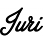 Preview: Juri - Schriftzug aus Buchenholz