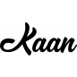 Preview: Kaan - Schriftzug aus Buchenholz