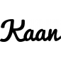 Preview: Kaan - Schriftzug aus Buchenholz