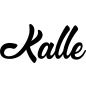 Preview: Kalle - Schriftzug aus Buchenholz