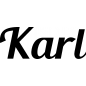 Preview: Karl - Schriftzug aus Buchenholz