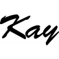 Preview: Kay - Schriftzug aus Buchenholz