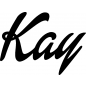 Preview: Kay - Schriftzug aus Buchenholz