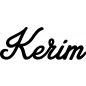 Preview: Kerim - Schriftzug aus Buchenholz