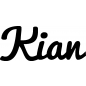Preview: Kian - Schriftzug aus Buchenholz