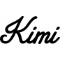 Preview: Kimi - Schriftzug aus Buchenholz