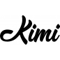 Preview: Kimi - Schriftzug aus Buchenholz