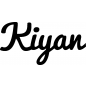 Preview: Kiyan - Schriftzug aus Buchenholz