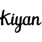 Preview: Kiyan - Schriftzug aus Buchenholz
