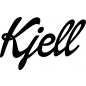 Preview: Kjell - Schriftzug aus Buchenholz