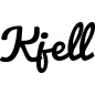 Preview: Kjell - Schriftzug aus Buchenholz