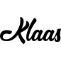 Preview: Klaas - Schriftzug aus Buchenholz