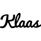Preview: Klaas - Schriftzug aus Buchenholz