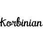 Preview: Korbinian - Schriftzug aus Buchenholz