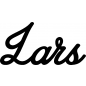 Preview: Lars - Schriftzug aus Buchenholz
