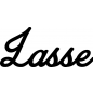 Preview: Lasse - Schriftzug aus Buchenholz