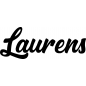 Preview: Laurens - Schriftzug aus Buchenholz