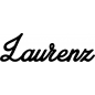 Preview: Laurenz - Schriftzug aus Buchenholz
