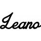 Preview: Leano - Schriftzug aus Buchenholz