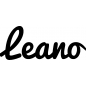 Preview: Leano - Schriftzug aus Buchenholz