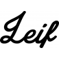Preview: Leif - Schriftzug aus Buchenholz