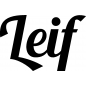 Preview: Leif - Schriftzug aus Buchenholz