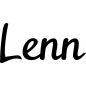 Preview: Lenn - Schriftzug aus Buchenholz