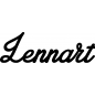 Preview: Lennart - Schriftzug aus Buchenholz