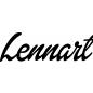 Preview: Lennart - Schriftzug aus Buchenholz