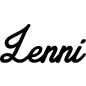 Preview: Lenni - Schriftzug aus Buchenholz