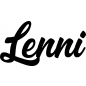 Preview: Lenni - Schriftzug aus Buchenholz