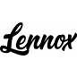 Preview: Lennox - Schriftzug aus Buchenholz
