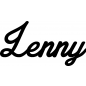 Preview: Lenny - Schriftzug aus Buchenholz