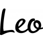 Preview: Leo - Schriftzug aus Buchenholz