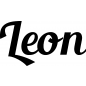 Preview: Leon - Schriftzug aus Buchenholz