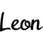 Preview: Leon - Schriftzug aus Buchenholz