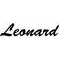 Preview: Leonard - Schriftzug aus Buchenholz
