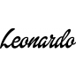 Preview: Leonardo - Schriftzug aus Buchenholz