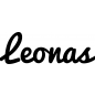 Preview: Leonas - Schriftzug aus Buchenholz