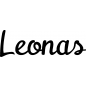 Preview: Leonas - Schriftzug aus Buchenholz