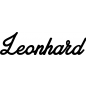 Preview: Leonhard - Schriftzug aus Buchenholz