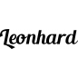 Preview: Leonhard - Schriftzug aus Buchenholz