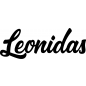 Preview: Leonidas - Schriftzug aus Buchenholz
