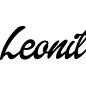 Preview: Leonit - Schriftzug aus Buchenholz
