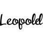 Preview: Leopold - Schriftzug aus Buchenholz