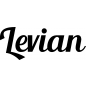 Preview: Levian - Schriftzug aus Buchenholz